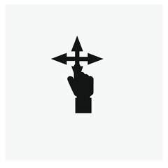 Poster - Arrow vector icon.  Editable stroke. Linear style sign for use on web design and mobile apps, logo. Symbol illustration. Pixel vector graphics - Vector