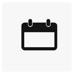 Poster - Calendar vector icon.  Editable stroke. Linear style sign for use on web design and mobile apps, logo. Symbol illustration. Pixel vector graphics - Vector