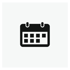 Poster - Calendar vector icon.  Editable stroke. Linear style sign for use on web design and mobile apps, logo. Symbol illustration. Pixel vector graphics - Vector