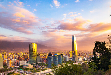 santiago sunset