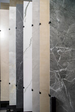 Exhibitor Of Porcelain Stoneware For Pavements, Store Of Ceramic Materials For Construction