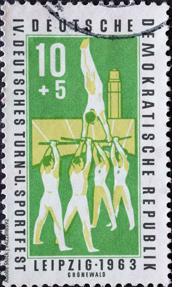 GERMANY DDR CIRCA 1963 A Postage Stamp From Germany GDR Showing germany-ddr-circa-1963-a-postage-stamp-from-germany-gdr-showing