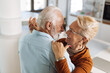© Goran - Happy mature couple having fun while dancing at home