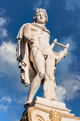 classical Apollo god statue