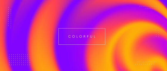 Poster - Minimal magma color gradient backdrop. Abstract twisted colorful backdrop vector design.