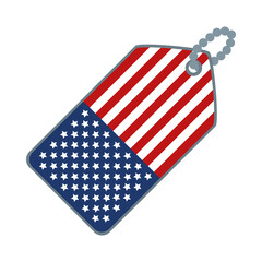 Poster - usa dog tag