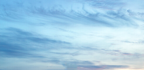 Wall Mural - the sky is large, bright, beautiful and has white clouds.