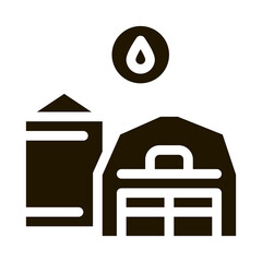 Poster - farm water supply icon Vector Glyph Illustration