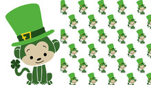 saint patricks day monkeys