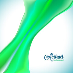 Poster - Abstract blurred green flow background