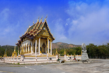 beautiful temple in the nature background, religion, travel, copy space