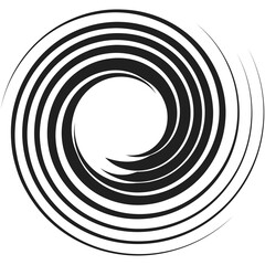 Fototapete - Concentric radial-radiating circles element vector