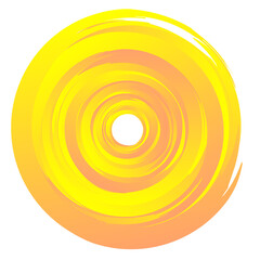 Aufkleber - Grungy paint, ink stain circle. Splatter, splash effect