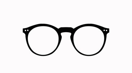 Poster - Vector Isolated Illustration of Glasses