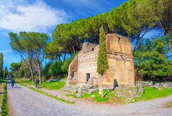 Wall Mural - Rome (Italy) - The archeological ruins in the Appian Way of Roma (in italian: 