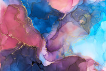 Currents Of Translucent Hues, Snaking Metallic Swirls, And Foamy Sprays Of Color Shape The Landscape Of These Free-flowing Textures. Natural Luxury Abstract Fluid Art Painting In Alcohol Ink Technique