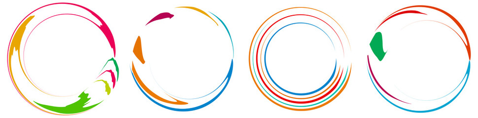 Poster - Spiral, swirl, twirl icon, design element vector illustration