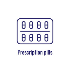 Wall Mural - Pharmacy icon with an aspec of the pharma business - outline icon