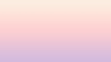 Abstract combination of pastel peach , cream , pink , pastel orange and very pale purple solid color linear gradient background on the horizontal frame