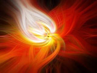 Bright motion twisted light fiber effects background, futuristic digital art abstract backdrop