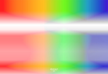 Abstract blurred gradient mesh background bright rainbow colors. Colorful smooth soft banner template. Creative vibrant vector illustration