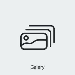 Galery icon vector sign symbol