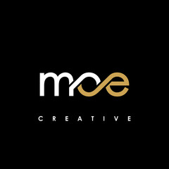 MOE Letter Initial Logo Design Template Vector Illustration