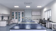 © sveta - Interior of laboratory workplace. 3d illustration