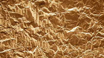 Crumpled metal foil texture background, aluminum foil texture