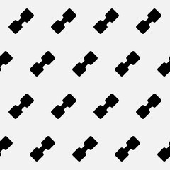 Aufkleber - Dumbbells Pattern. Vector Dumbbells Silhouette Pattern.