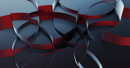 Poster - red and grey metallic abstract background. perfect for screen, text overlay, or subtle element for c