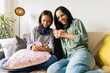 © kleberpicui - Single parenthood. Mother and daughter spending time together at home.