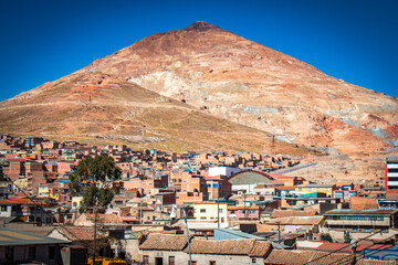 mining town of potosi, bolivia, cerro rico, mine