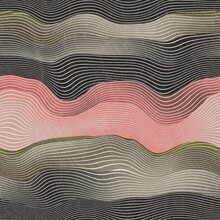Seamless Natural Landscape Hill Pattern For Print. Horizontal Line Stripes That Resemble Hills Or Mountains In A Natural Landscape Or Geological Earth View. Abstract Surface Design.