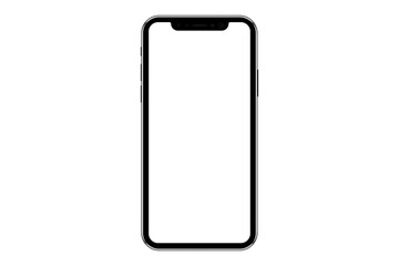 realistic mobile phone mockup, template. isolated stock illustration