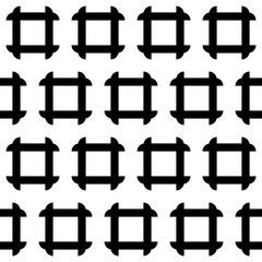 Poster - Framework Pattern. Seamless Shapes Pattern.
