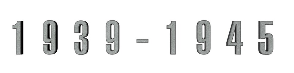 Poster - Gray dates on a white background. Figures 