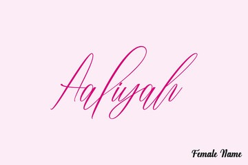 Aufkleber - Aaliyah-Female Name Typography Text On Pink Background