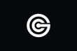 GC logo letter design on luxury background. CG logo monogram initials letter concept. GC icon logo design. CG elegant and Professional letter icon design on black background. G C CG GC