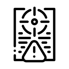 Poster - risk policy line icon vector illustration sign