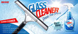 Glass cleaner ad promo