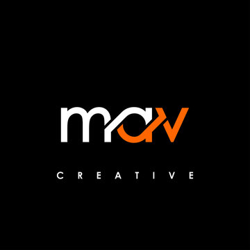 MAV Letter Initial Logo Design Template Vector Illustration