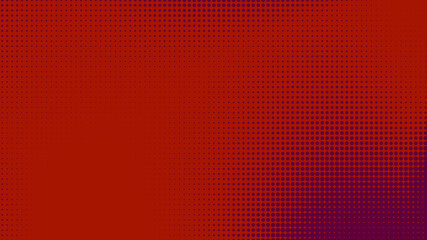 Poster - Dots halftone red purple color pattern gradient texture with technology digital background. Dots pop art comics style.