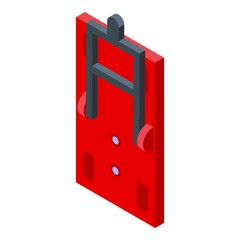 Poster - Circuit breaker switch icon. Isometric of circuit breaker switch vector icon for web design isolated on white background
