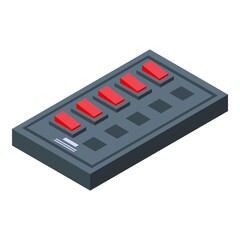 Poster - System breaker icon. Isometric of system breaker vector icon for web design isolated on white background