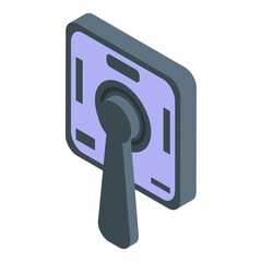 Poster - Control breaker icon. Isometric of control breaker vector icon for web design isolated on white background