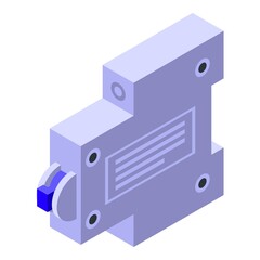 Poster - Breaker box icon. Isometric of breaker box vector icon for web design isolated on white background