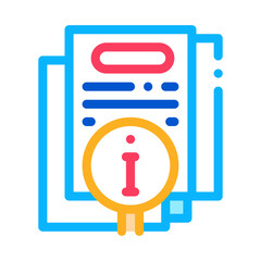 Poster - corporate compliance policy color icon vector illustration