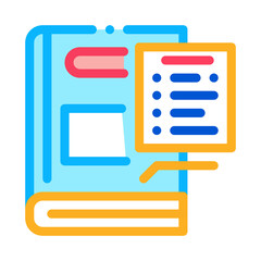 Poster - regulations policy color icon vector illustration sign