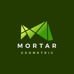 Wall Mural - m letter abstract geometric polygonal mark logo vector icon illustration